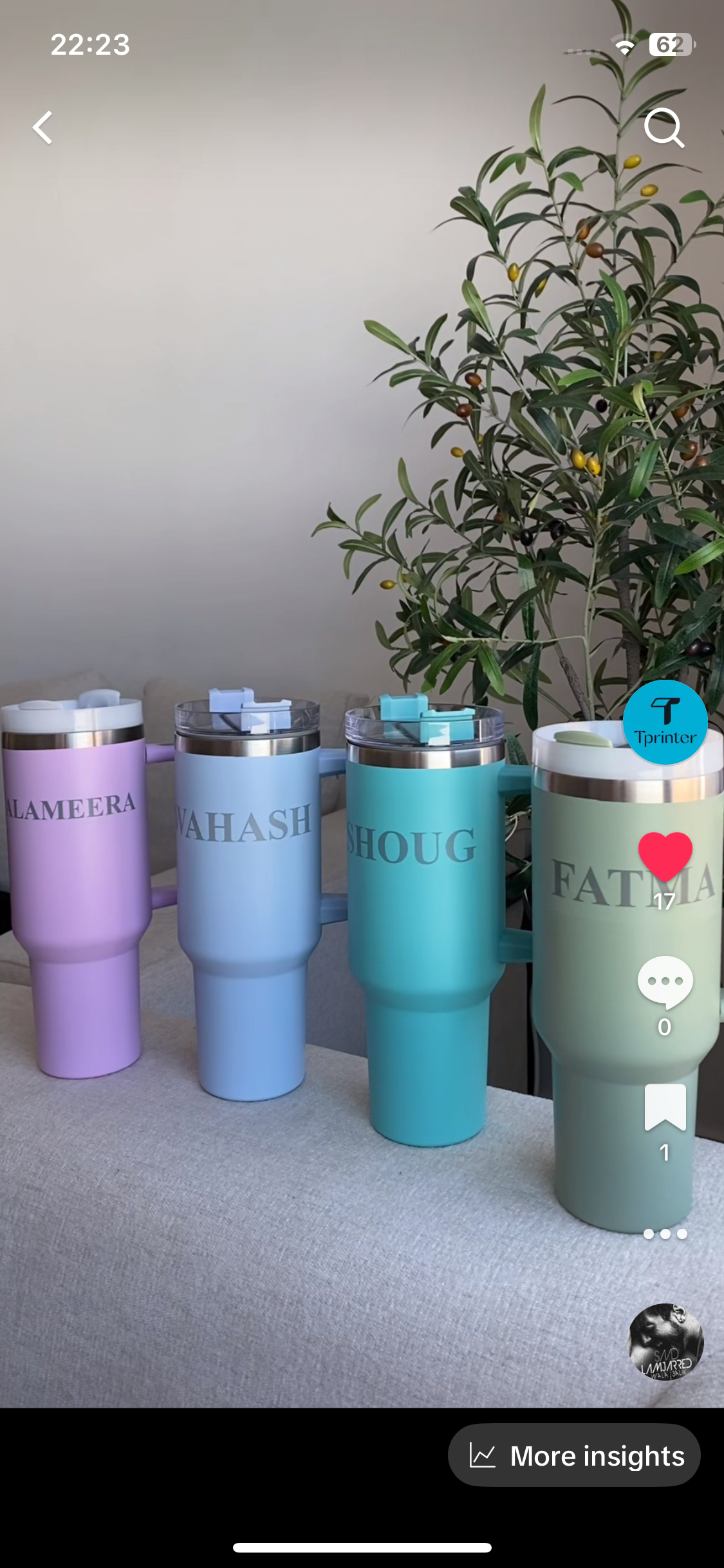 water bottle 40 oz+ printing or laser engraving